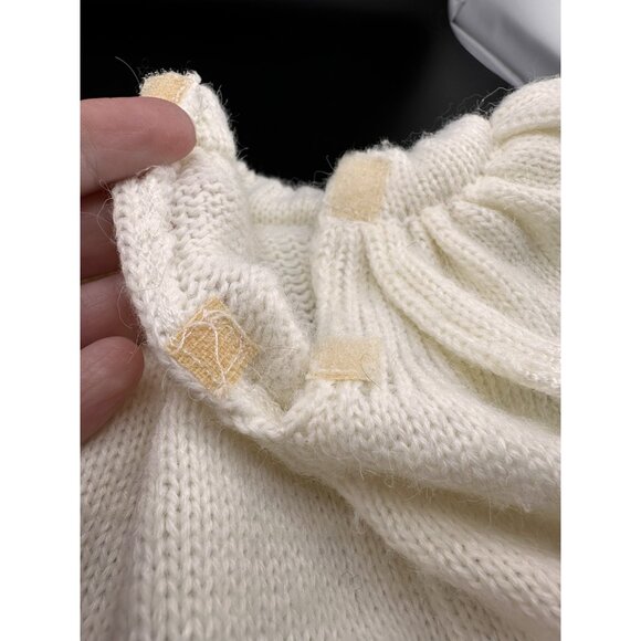 CPK Cabbage Patch Kids Vtg Baby Bean Butt BBB White Knit Sleeper Outfit RARE - Picture 11 of 13